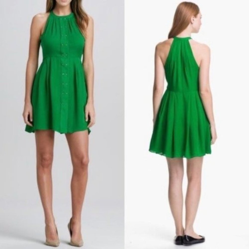 Parker Nicole Stud Silk Dress XS
